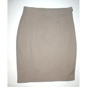 New Womens Designer T Alexander Wang M NWT Skirt Pencil Brown Side Zipper Office